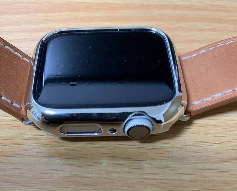 ケースを取り付けたApple Watchの側面