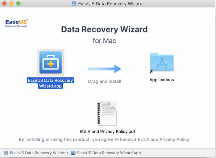 EaseUS Data Recovery Wizard for Macのインストール