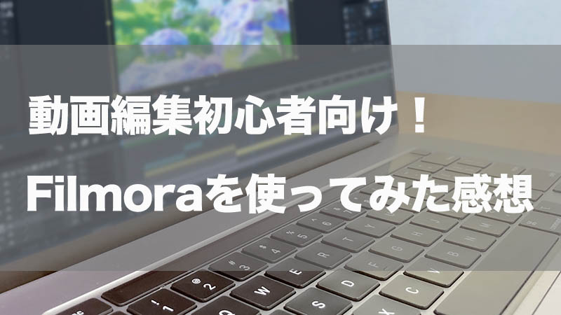 【初心者向け】Wondershare Filmora Xを使って簡単に動画編集！