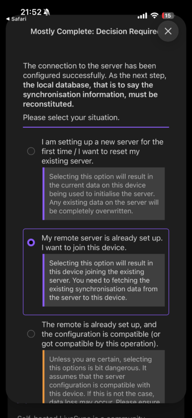 iPhone側の連携設定2